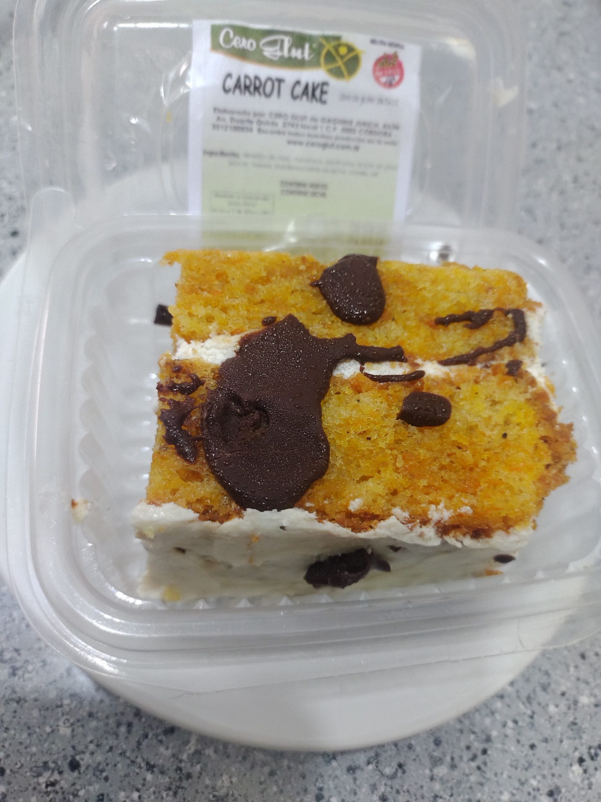Porciones de tortas indv CARROT CAKE